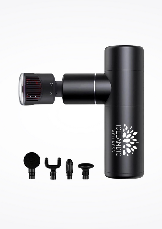 Mini massage gun with hot and cold